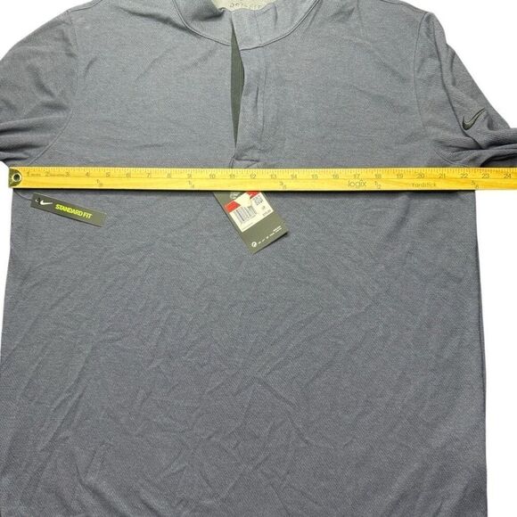 NWT Nike Dri Fit Standard Fit 1/4 Zip Pullover Mens Dark Plum Golf Preppy - Picture 11 of 12